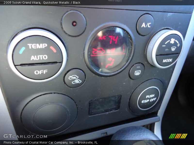 Quicksilver Metallic / Black 2008 Suzuki Grand Vitara