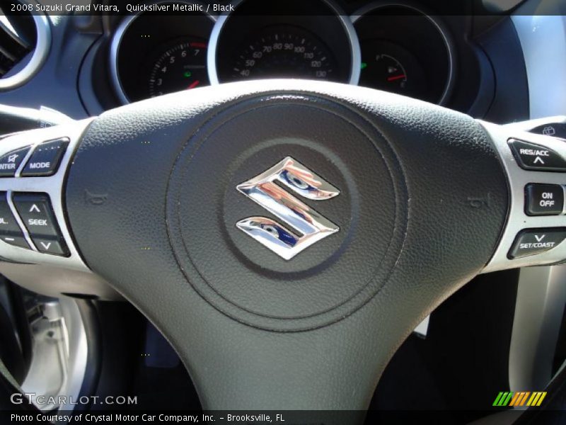 Quicksilver Metallic / Black 2008 Suzuki Grand Vitara
