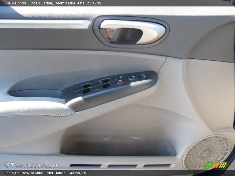 Atomic Blue Metallic / Gray 2009 Honda Civic EX Sedan