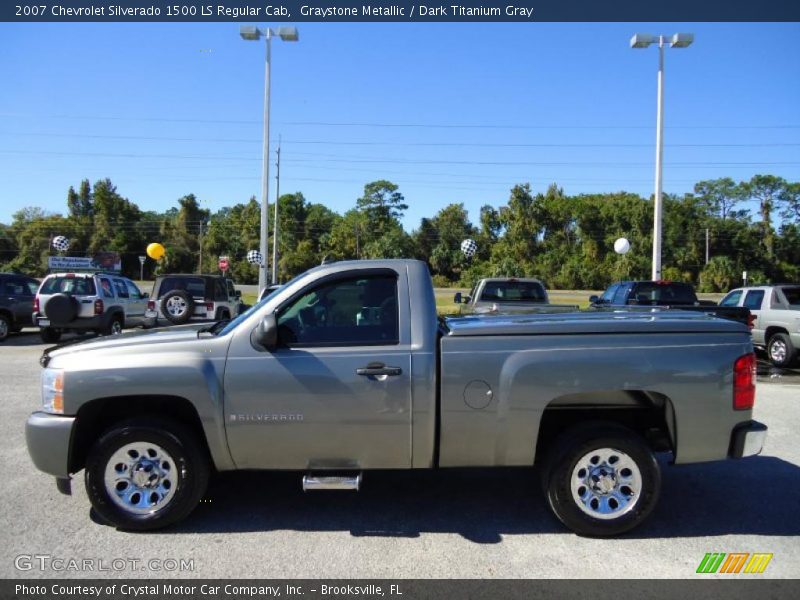 Graystone Metallic / Dark Titanium Gray 2007 Chevrolet Silverado 1500 LS Regular Cab