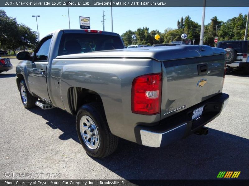 Graystone Metallic / Dark Titanium Gray 2007 Chevrolet Silverado 1500 LS Regular Cab
