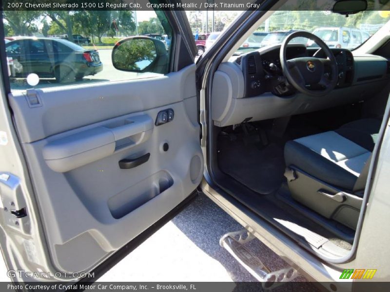 Graystone Metallic / Dark Titanium Gray 2007 Chevrolet Silverado 1500 LS Regular Cab