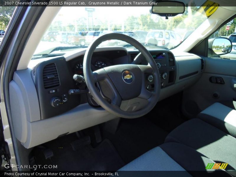Graystone Metallic / Dark Titanium Gray 2007 Chevrolet Silverado 1500 LS Regular Cab