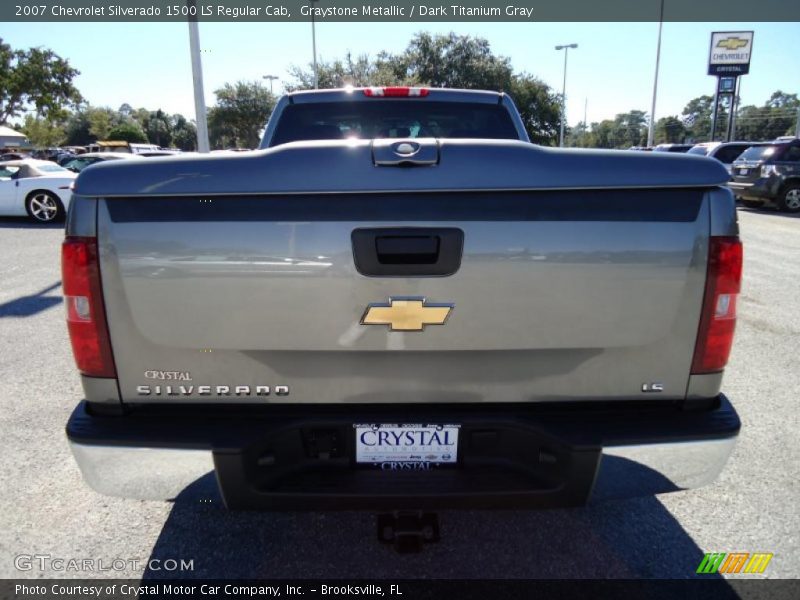 Graystone Metallic / Dark Titanium Gray 2007 Chevrolet Silverado 1500 LS Regular Cab