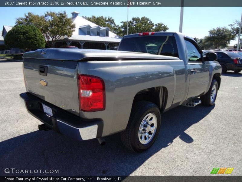 Graystone Metallic / Dark Titanium Gray 2007 Chevrolet Silverado 1500 LS Regular Cab