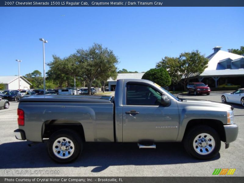 Graystone Metallic / Dark Titanium Gray 2007 Chevrolet Silverado 1500 LS Regular Cab