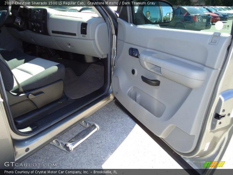 Graystone Metallic / Dark Titanium Gray 2007 Chevrolet Silverado 1500 LS Regular Cab