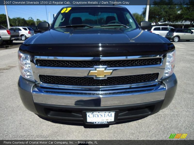 Graystone Metallic / Dark Titanium Gray 2007 Chevrolet Silverado 1500 LS Regular Cab