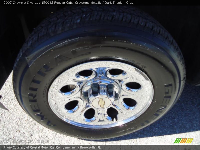 Graystone Metallic / Dark Titanium Gray 2007 Chevrolet Silverado 1500 LS Regular Cab
