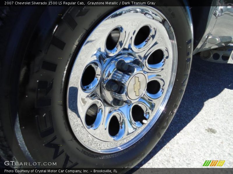 Graystone Metallic / Dark Titanium Gray 2007 Chevrolet Silverado 1500 LS Regular Cab
