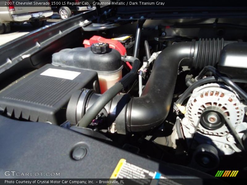 Graystone Metallic / Dark Titanium Gray 2007 Chevrolet Silverado 1500 LS Regular Cab