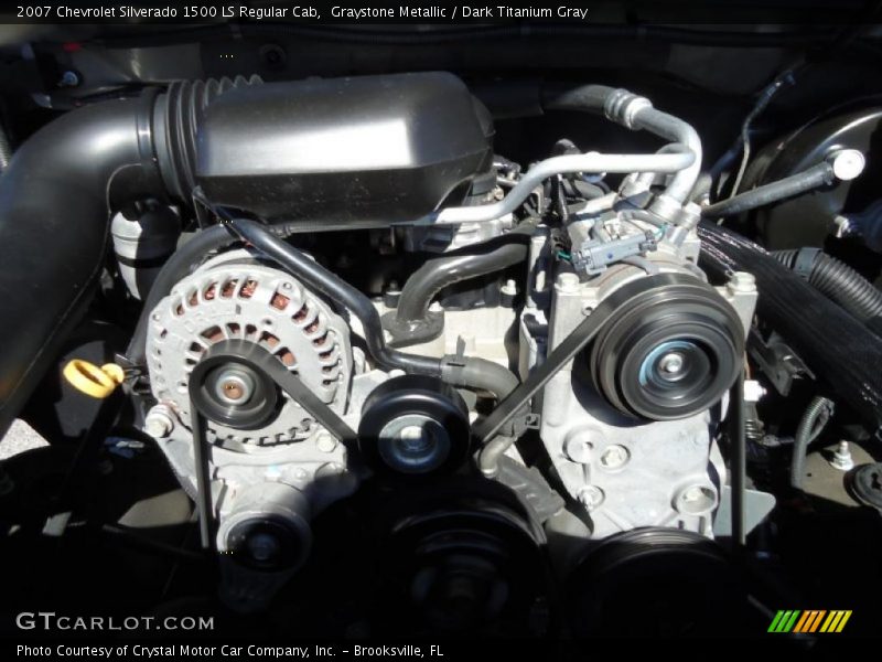 Graystone Metallic / Dark Titanium Gray 2007 Chevrolet Silverado 1500 LS Regular Cab