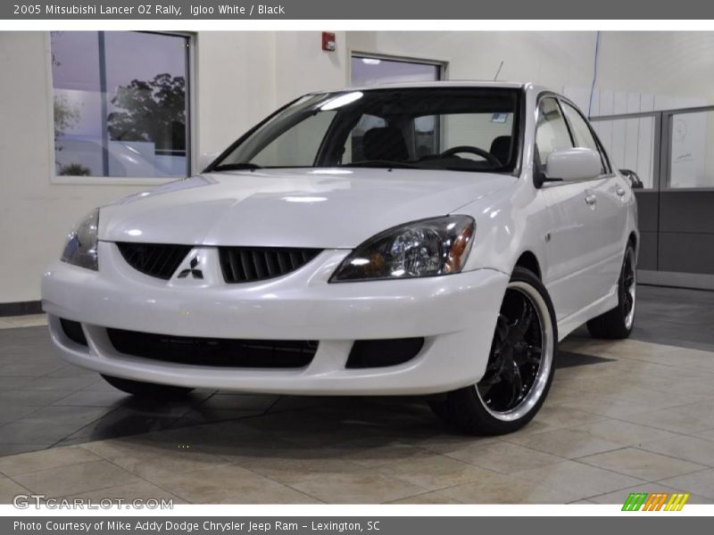 Igloo White / Black 2005 Mitsubishi Lancer OZ Rally