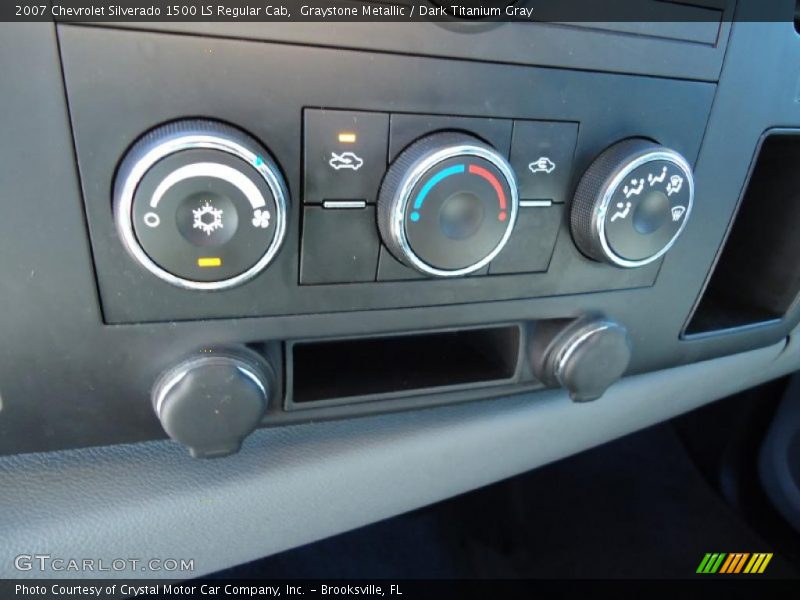Graystone Metallic / Dark Titanium Gray 2007 Chevrolet Silverado 1500 LS Regular Cab