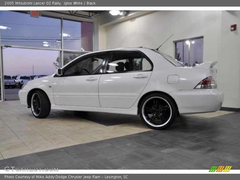 Igloo White / Black 2005 Mitsubishi Lancer OZ Rally