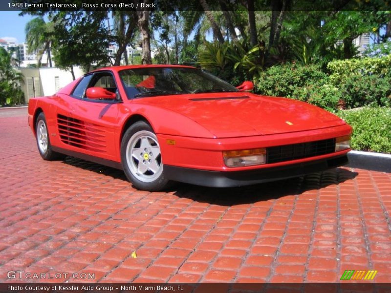 Rosso Corsa (Red) / Black 1988 Ferrari Testarossa