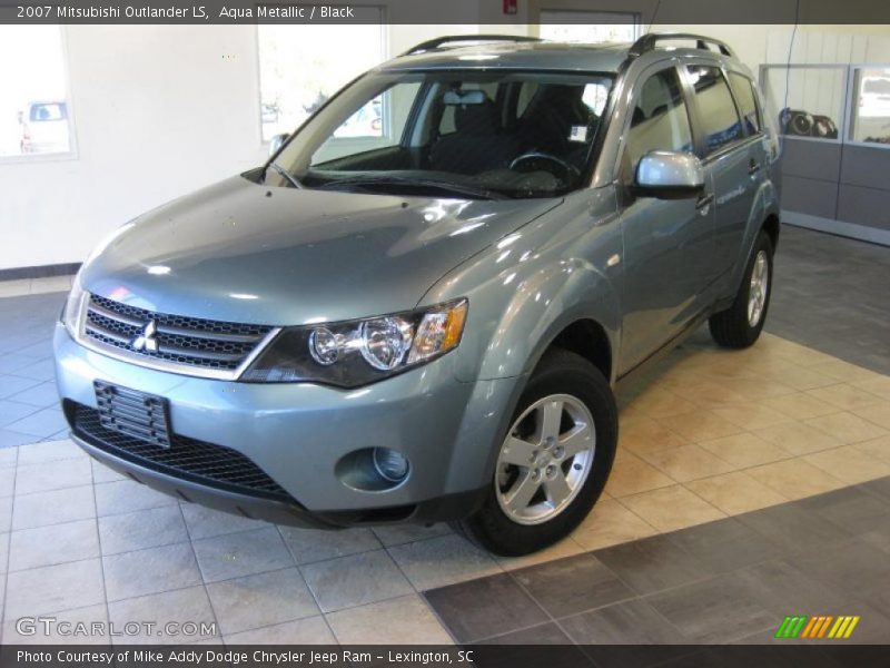 Aqua Metallic / Black 2007 Mitsubishi Outlander LS