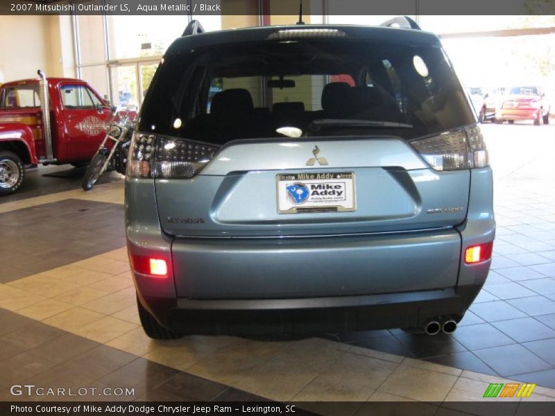 Aqua Metallic / Black 2007 Mitsubishi Outlander LS