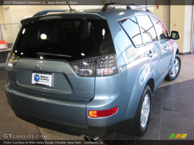 Aqua Metallic / Black 2007 Mitsubishi Outlander LS