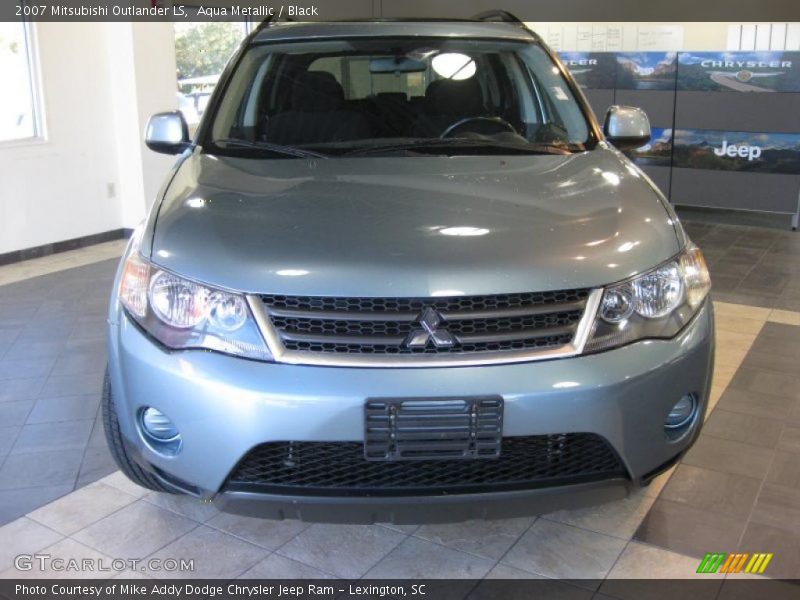 Aqua Metallic / Black 2007 Mitsubishi Outlander LS