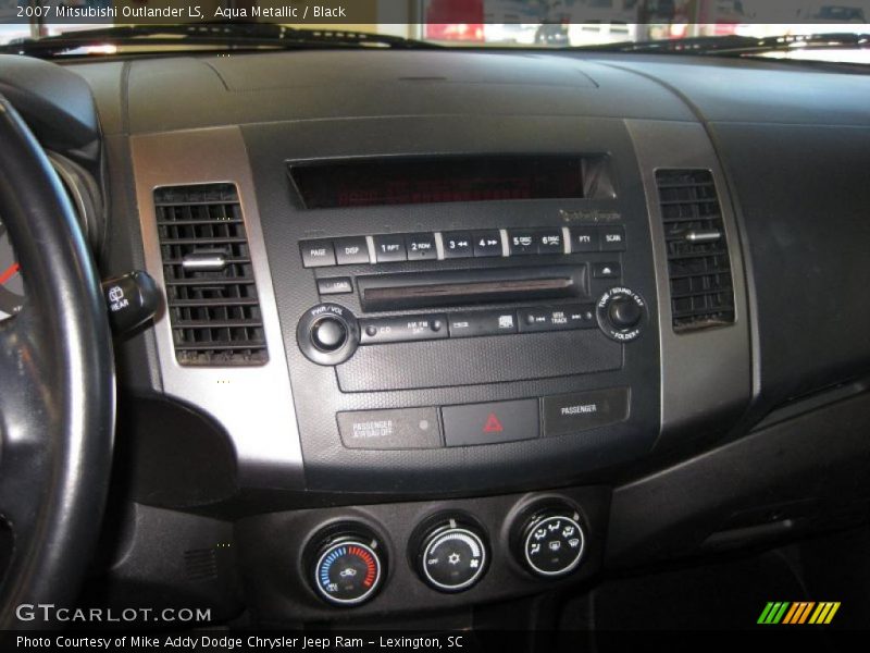 Aqua Metallic / Black 2007 Mitsubishi Outlander LS