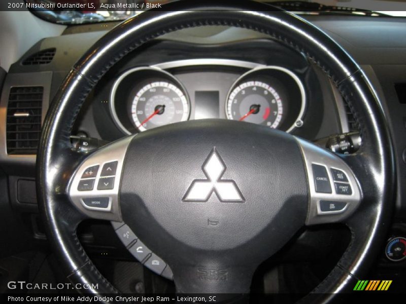 Aqua Metallic / Black 2007 Mitsubishi Outlander LS