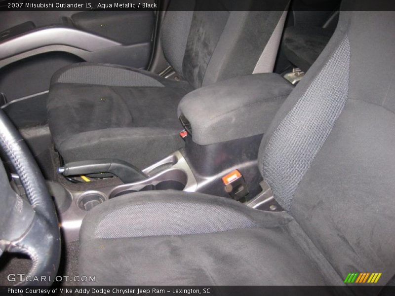 Aqua Metallic / Black 2007 Mitsubishi Outlander LS