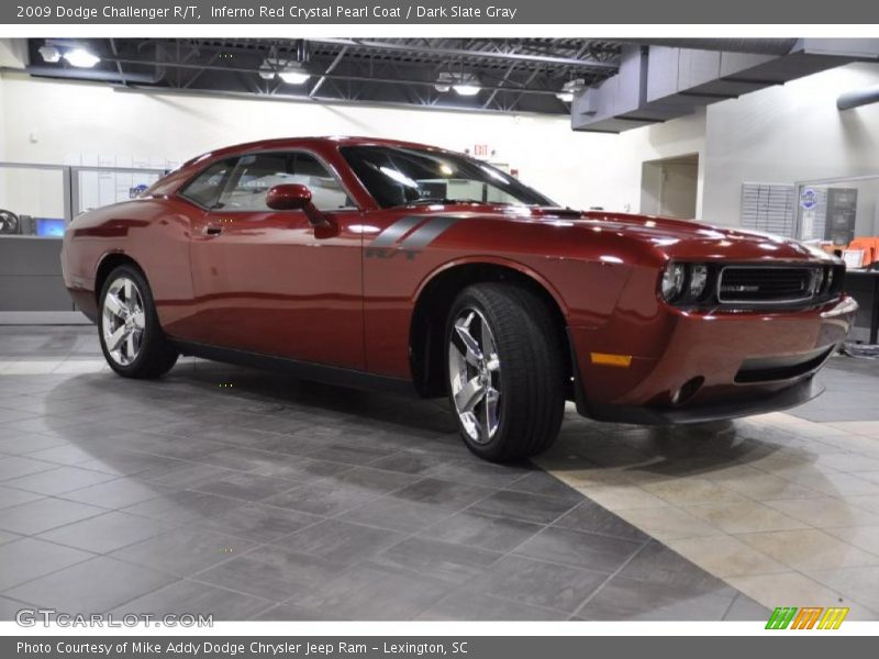 Inferno Red Crystal Pearl Coat / Dark Slate Gray 2009 Dodge Challenger R/T