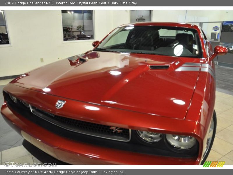 Inferno Red Crystal Pearl Coat / Dark Slate Gray 2009 Dodge Challenger R/T