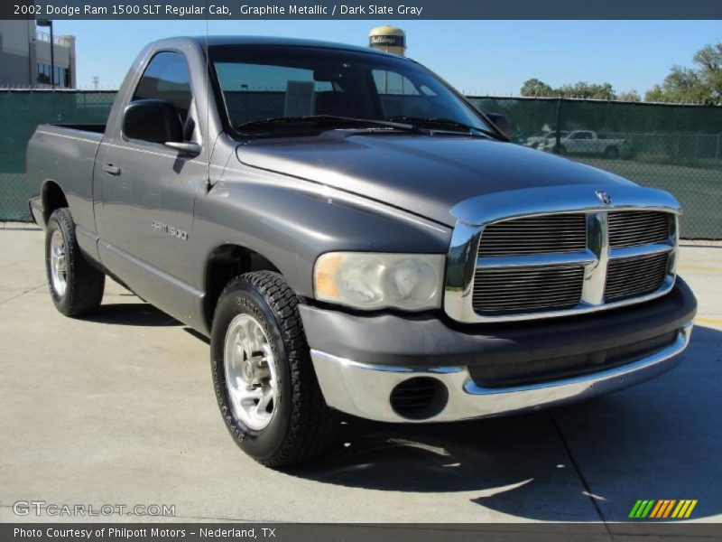 Graphite Metallic / Dark Slate Gray 2002 Dodge Ram 1500 SLT Regular Cab