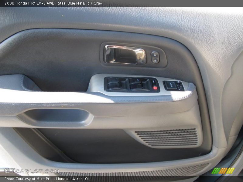Steel Blue Metallic / Gray 2008 Honda Pilot EX-L 4WD