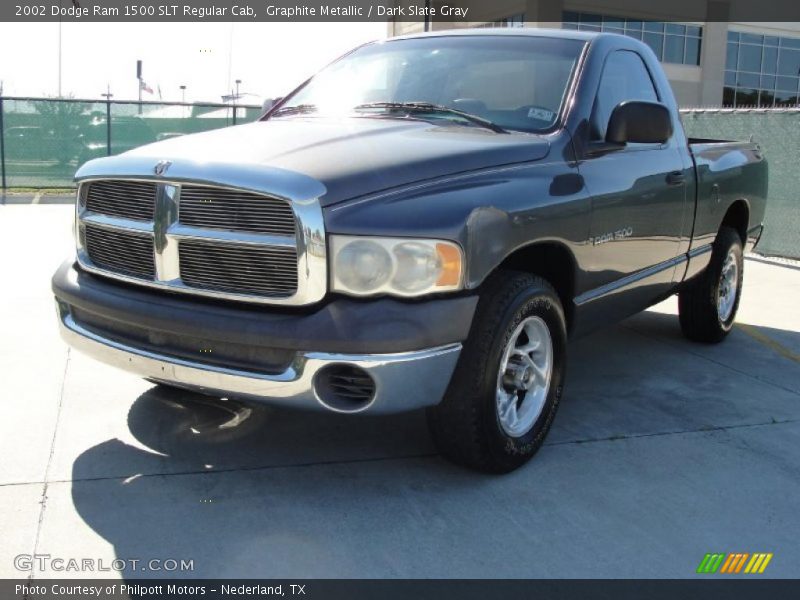 Graphite Metallic / Dark Slate Gray 2002 Dodge Ram 1500 SLT Regular Cab