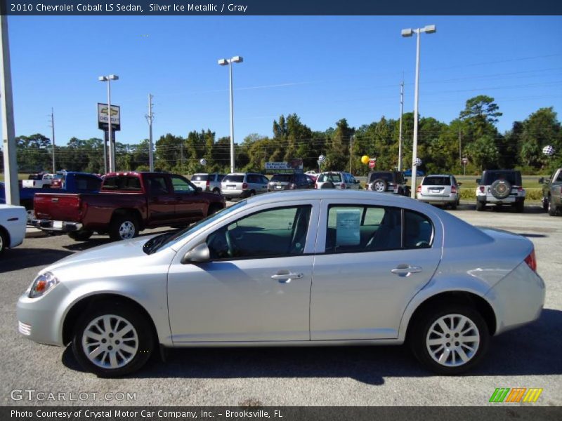 Silver Ice Metallic / Gray 2010 Chevrolet Cobalt LS Sedan