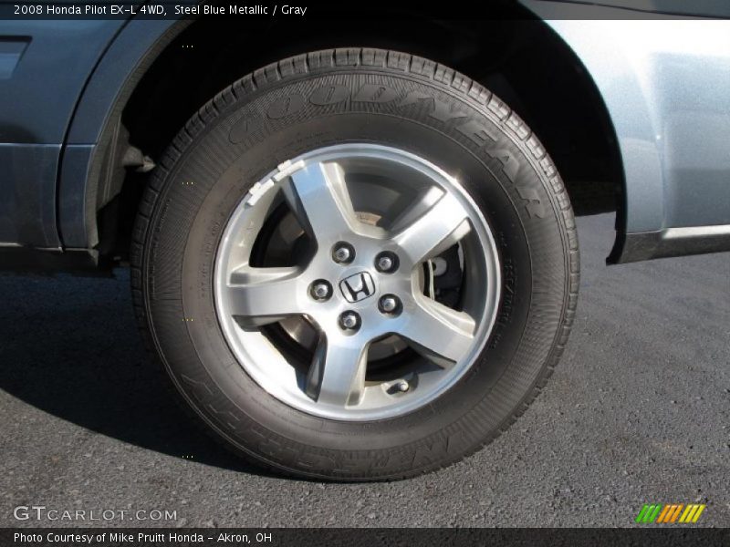 Steel Blue Metallic / Gray 2008 Honda Pilot EX-L 4WD
