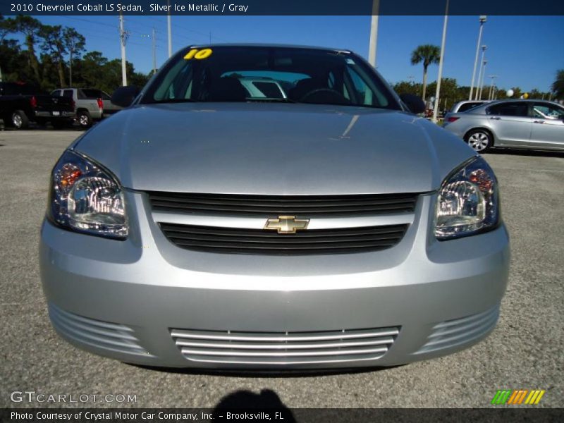 Silver Ice Metallic / Gray 2010 Chevrolet Cobalt LS Sedan