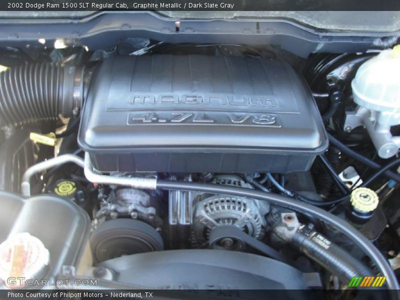 Graphite Metallic / Dark Slate Gray 2002 Dodge Ram 1500 SLT Regular Cab