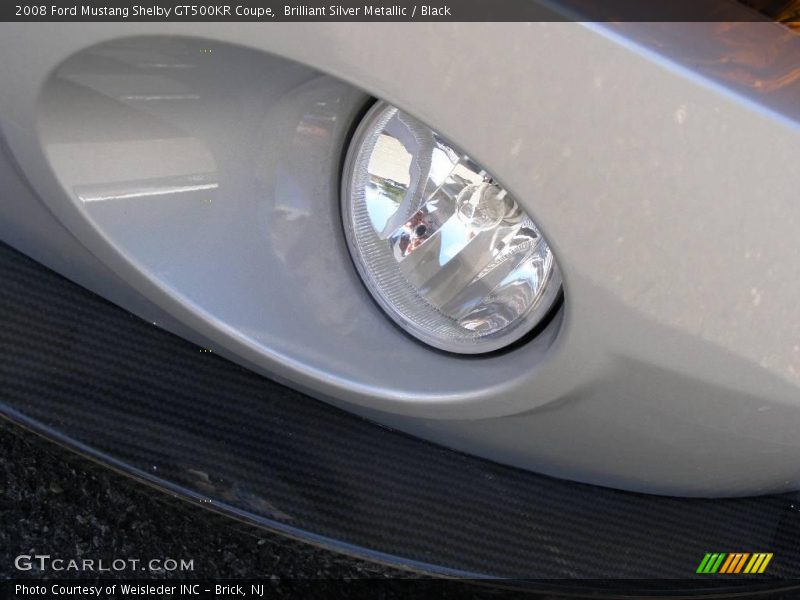 Brilliant Silver Metallic / Black 2008 Ford Mustang Shelby GT500KR Coupe