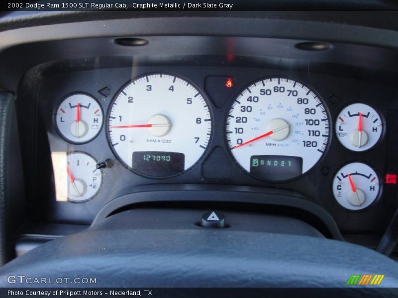 Graphite Metallic / Dark Slate Gray 2002 Dodge Ram 1500 SLT Regular Cab