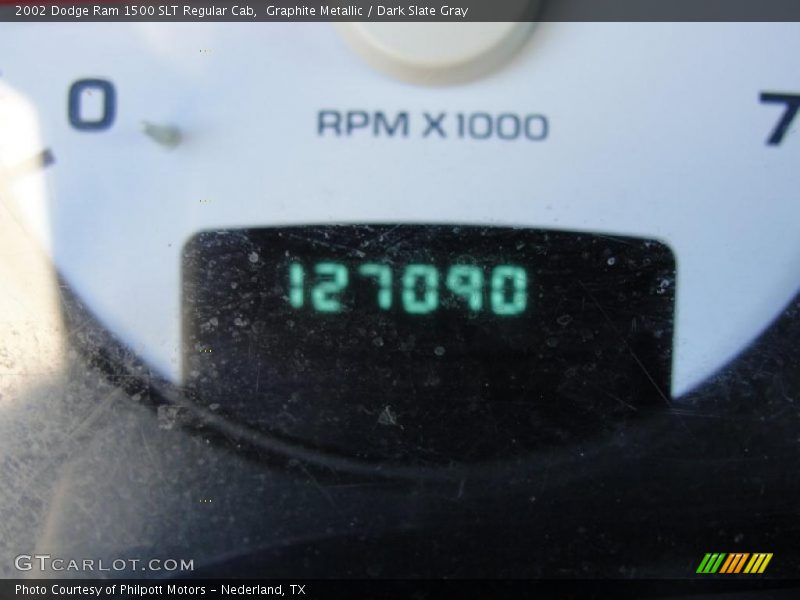 Graphite Metallic / Dark Slate Gray 2002 Dodge Ram 1500 SLT Regular Cab