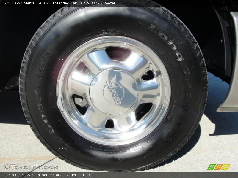 Onyx Black / Pewter 2003 GMC Sierra 1500 SLE Extended Cab