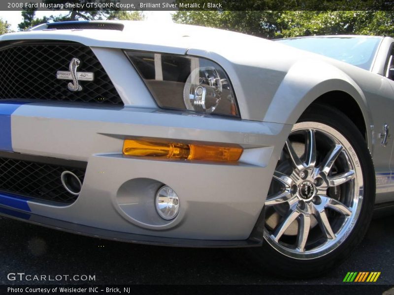 Brilliant Silver Metallic / Black 2008 Ford Mustang Shelby GT500KR Coupe