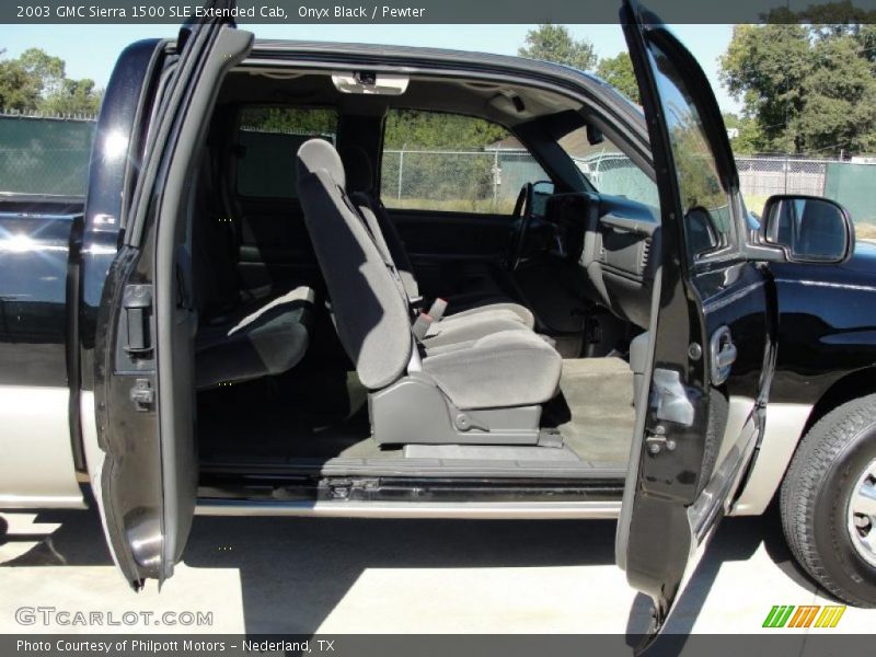Onyx Black / Pewter 2003 GMC Sierra 1500 SLE Extended Cab