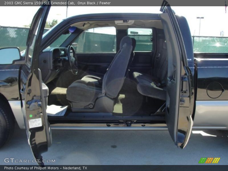 Onyx Black / Pewter 2003 GMC Sierra 1500 SLE Extended Cab