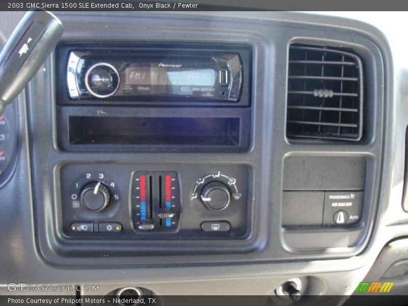 Onyx Black / Pewter 2003 GMC Sierra 1500 SLE Extended Cab