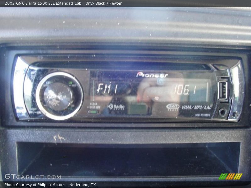 Onyx Black / Pewter 2003 GMC Sierra 1500 SLE Extended Cab
