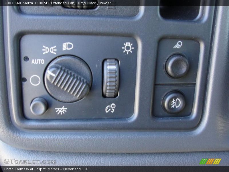 Onyx Black / Pewter 2003 GMC Sierra 1500 SLE Extended Cab