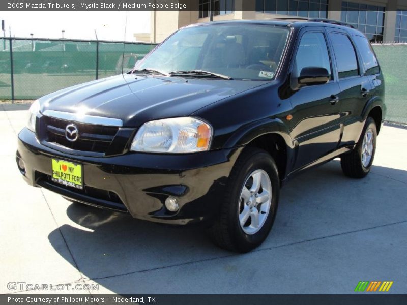 Mystic Black / Medium Pebble Beige 2005 Mazda Tribute s