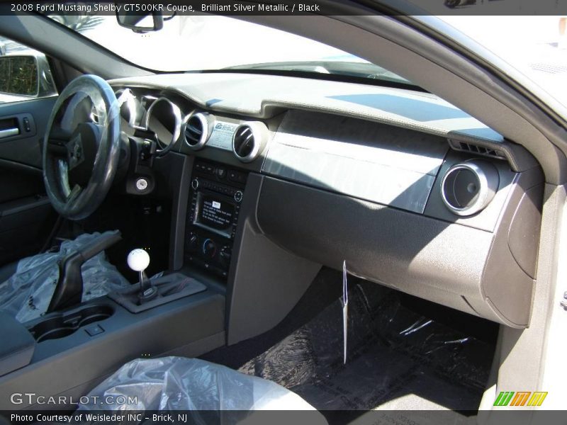 Brilliant Silver Metallic / Black 2008 Ford Mustang Shelby GT500KR Coupe