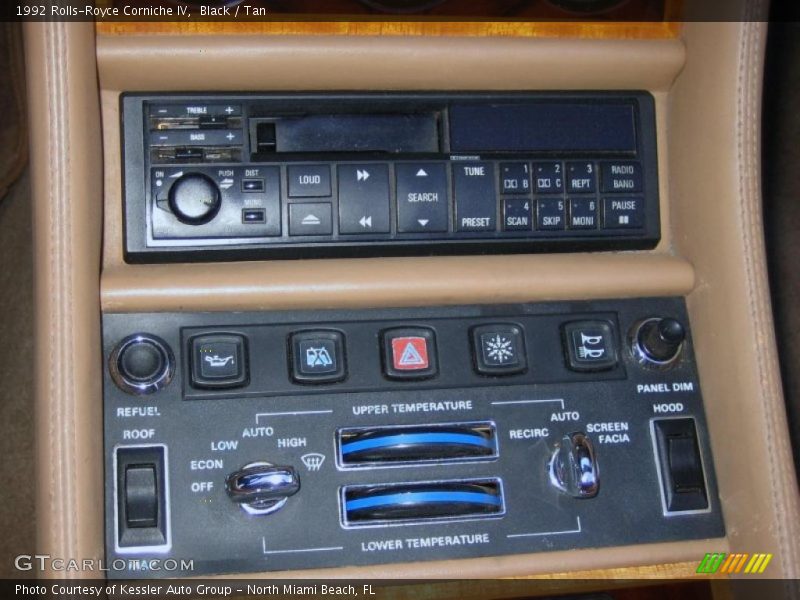 Controls of 1992 Corniche IV 