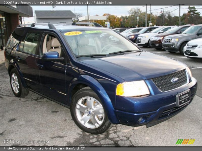 Dark Blue Pearl Metallic / Pebble Beige 2006 Ford Freestyle Limited AWD